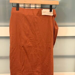 Philosophy Rust Brown Straight Skirt